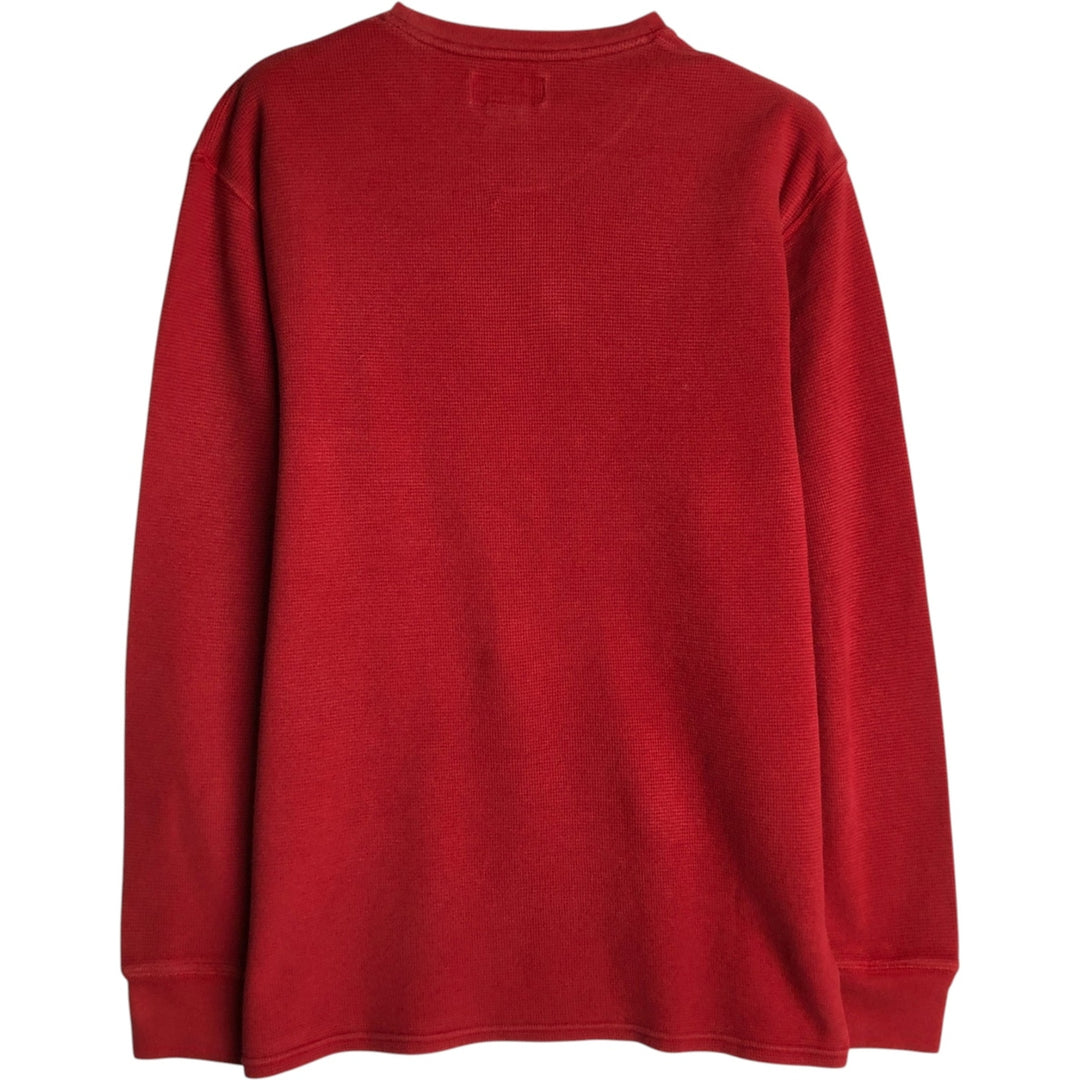 Ralph Lauren POLO RALPH LAUREN Thermal Long T-shirt Waffle Men's XL cotton red type Vintage Second Hand