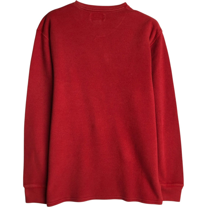 Ralph Lauren POLO RALPH LAUREN Thermal Long T-shirt Waffle Men's XL cotton red type Vintage Second Hand