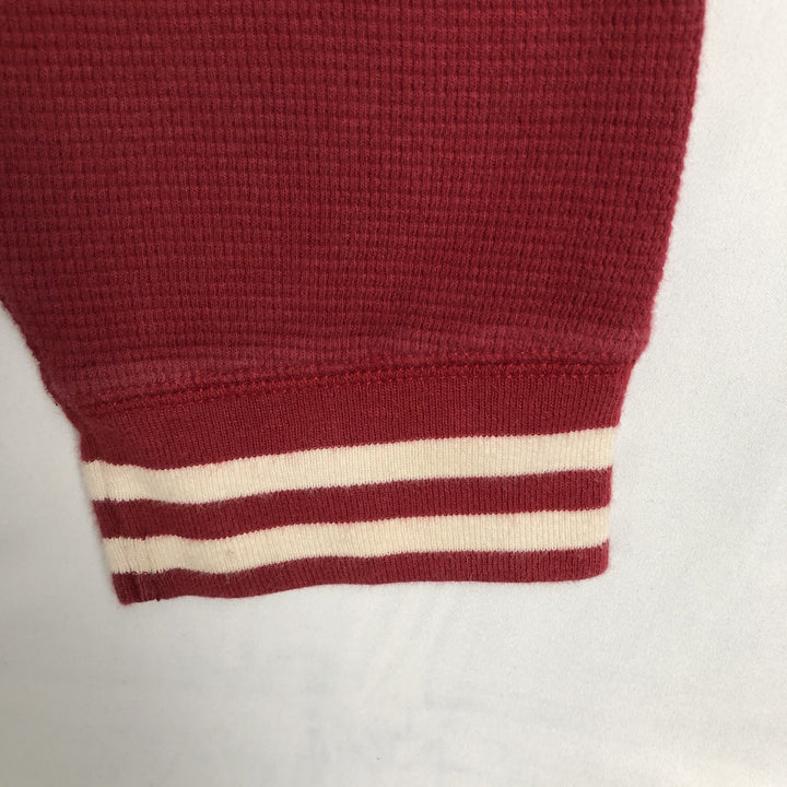 Ralph Lauren POLO RALPH LAUREN Hooded Thermal T-Shirt, Waffle, Men's XL cotton red type Vintage Second Hand