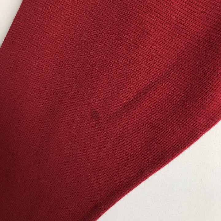 Ralph Lauren POLO RALPH LAUREN Hooded Thermal T-Shirt, Waffle, Men's XL cotton red type Vintage Second Hand