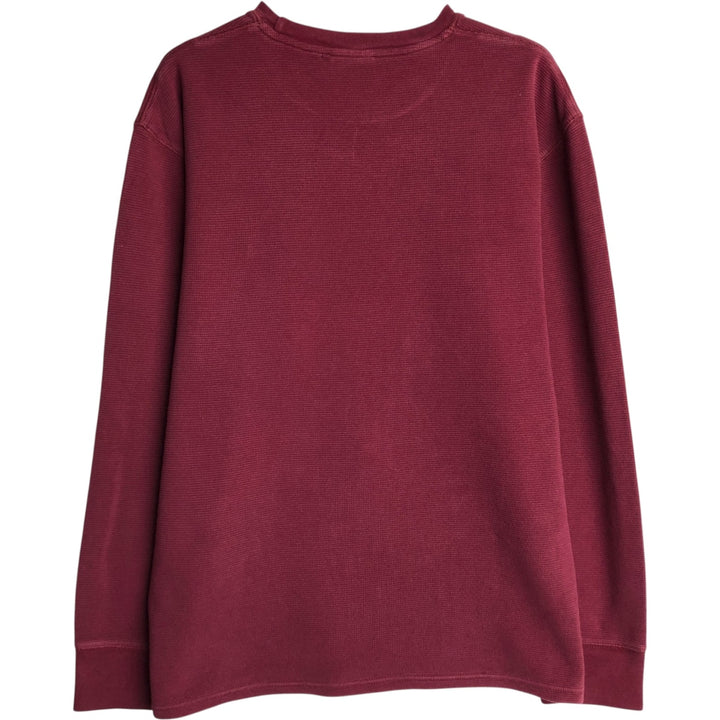Ralph Lauren POLO RALPH LAUREN SLEEPWEAR Thermal Long T-shirt Waffle Men's XL cotton wine-red Vintage Second Hand