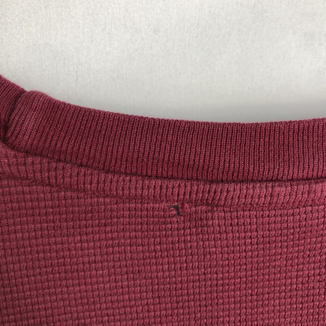 Ralph Lauren POLO RALPH LAUREN SLEEPWEAR Thermal Long T-shirt Waffle Men's XL cotton wine-red Vintage Second Hand