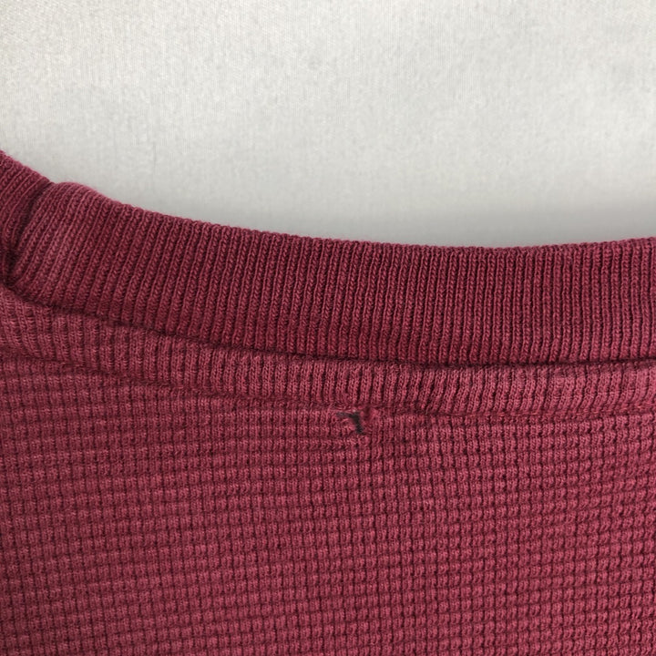 Ralph Lauren POLO RALPH LAUREN SLEEPWEAR Thermal Long T-shirt Waffle Men's XL cotton wine-red Vintage Second Hand