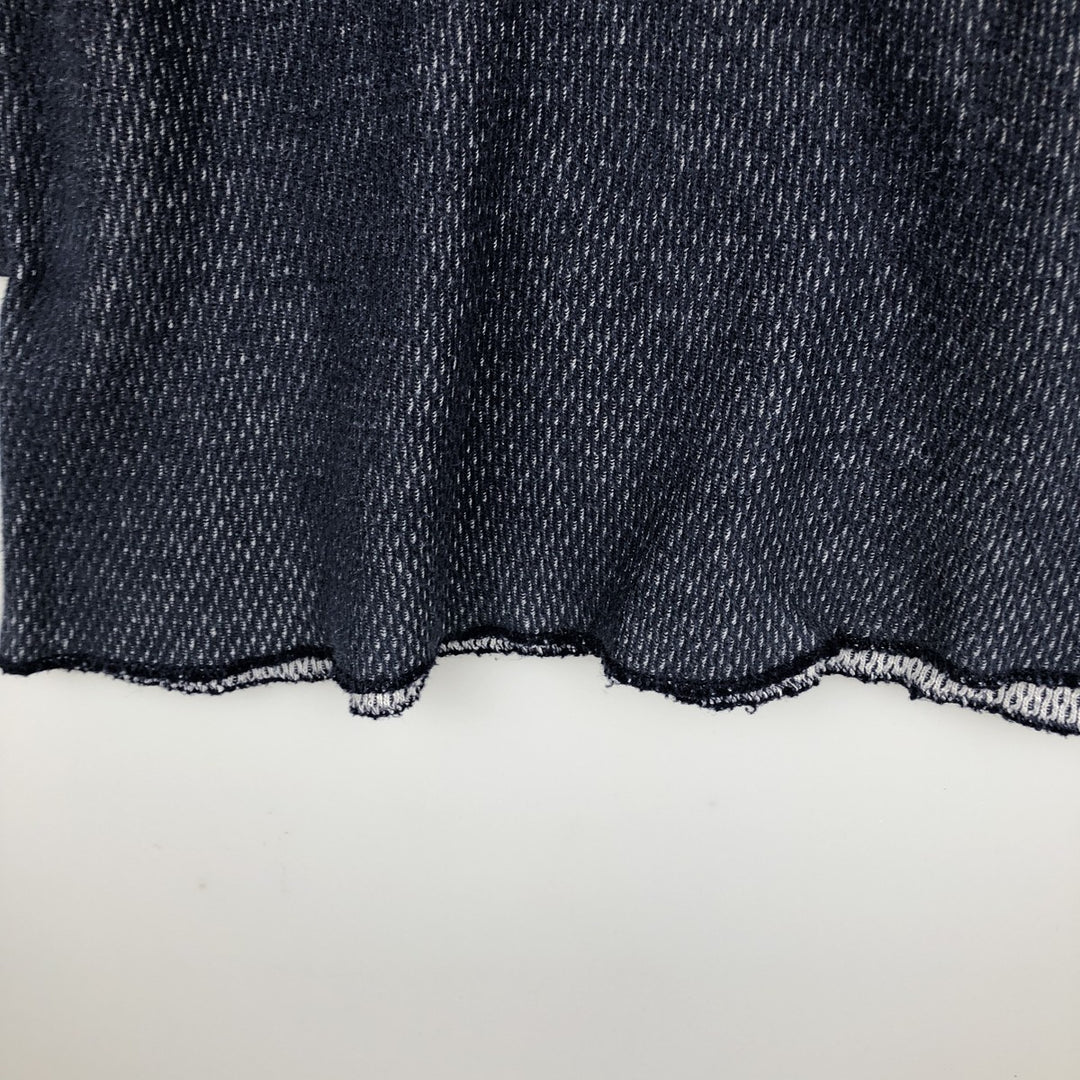 JEMORGAN Thermal Long-Sleeve T-Shirt, Honeycomb Pattern, Made in USA, Men's Size L (equivalent) cotton navy blue type Vintage Second Hand