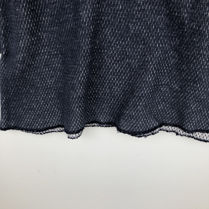 JEMORGAN Thermal Long-Sleeve T-Shirt, Honeycomb Pattern, Made in USA, Men's Size L (equivalent) cotton navy blue type Vintage Second Hand