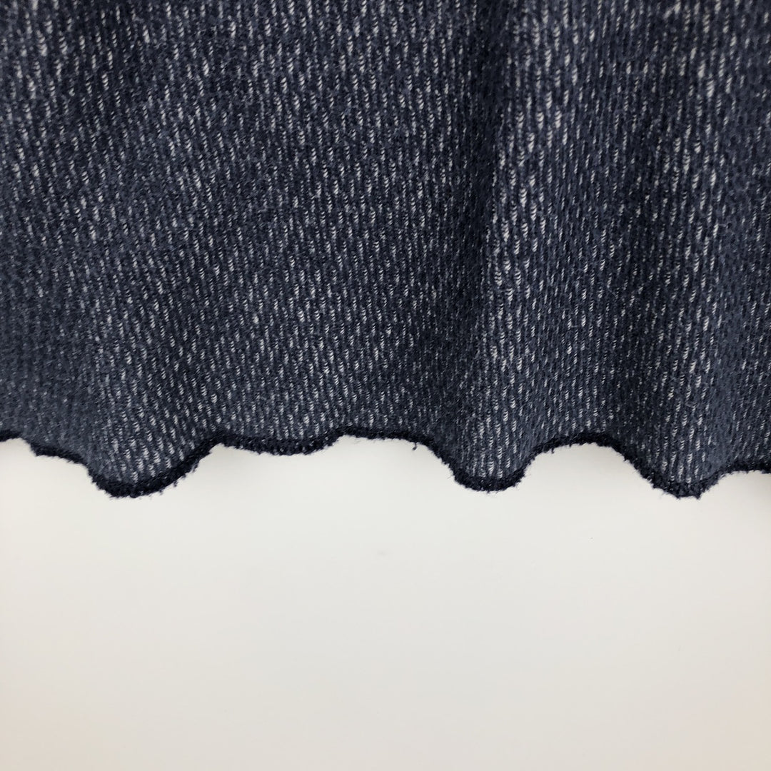 JEMORGAN Thermal Long-Sleeve T-Shirt, Honeycomb Pattern, Made in USA, Men's Size L (equivalent) cotton navy blue type Vintage Second Hand