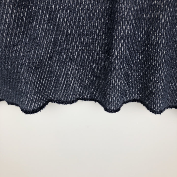 JEMORGAN Thermal Long-Sleeve T-Shirt, Honeycomb Pattern, Made in USA, Men's Size L (equivalent) cotton navy blue type Vintage Second Hand