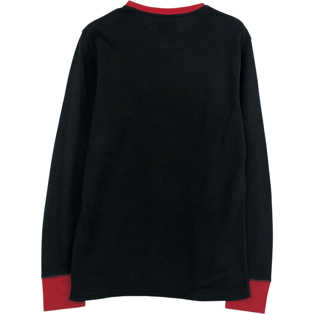 Ralph Lauren POLO RALPH LAUREN SLEEPWEAR Thermal Long T-Shirt, Honeycomb, Men's Size M cotton black type Vintage Second Hand
