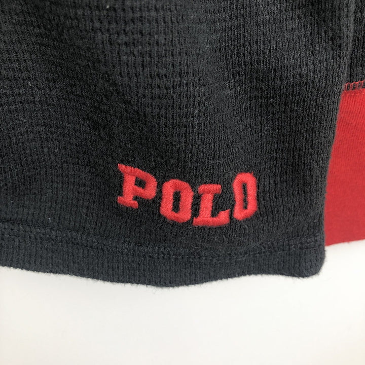 Ralph Lauren POLO RALPH LAUREN SLEEPWEAR Thermal Long T-Shirt, Honeycomb, Men's Size M cotton black type Vintage Second Hand