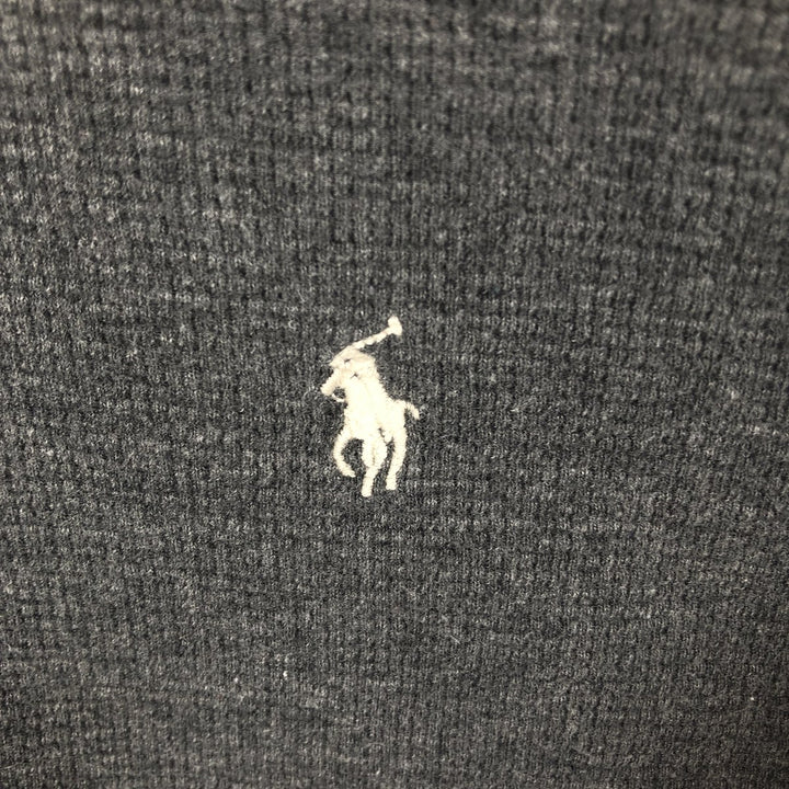 Ralph Lauren POLO RALPH LAUREN Thermal Long T-shirt Waffle Men's XXL cotton Charcoal Vintage Second Hand