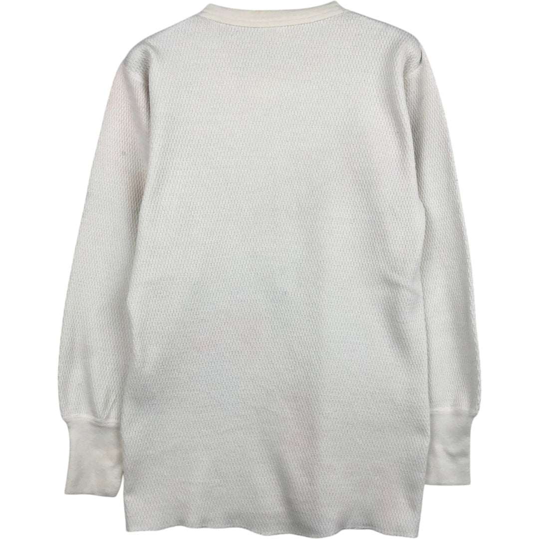 HEAT-LOK Thermal Long-Sleeve T-Shirt, Men's Size M (Equivalent), Vintage polyester white type Vintage Second Hand