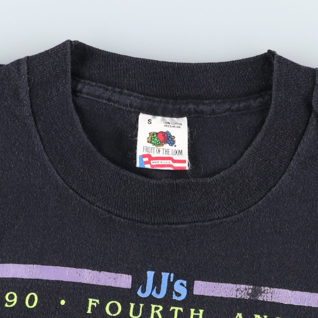 90'S Fruit of the Loom Blues Festival Band T-shirt, Made in USA, Men's Size S cotton black type Vintage Second Hand