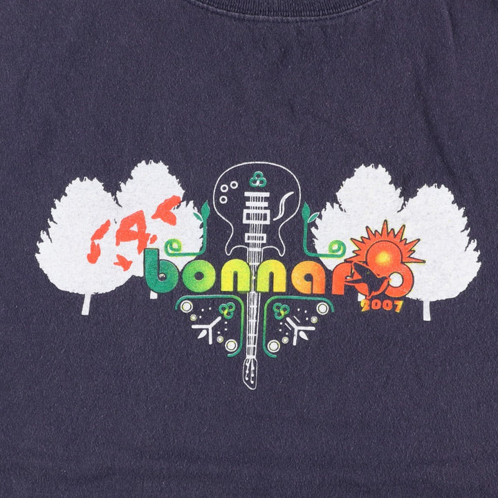 2000'S Anvil BONNAROO Bonnaroo Festival Band T-shirt, Men's Size L (approx.) cotton gray type Vintage Second Hand