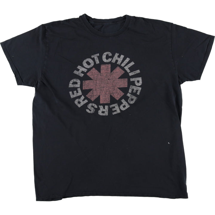 RED HOT CHILI PEPPERS Red Hot Chili Peppers Band T-shirt Band T Men's XL equivalent unclear black type Vintage Second Hand