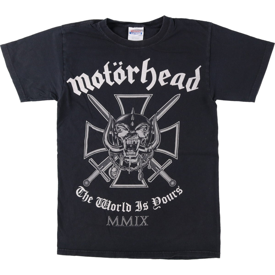 Hanes Heavyweight Motorhead Band T-Shirt (Men's Size S) cotton black type Vintage Second Hand