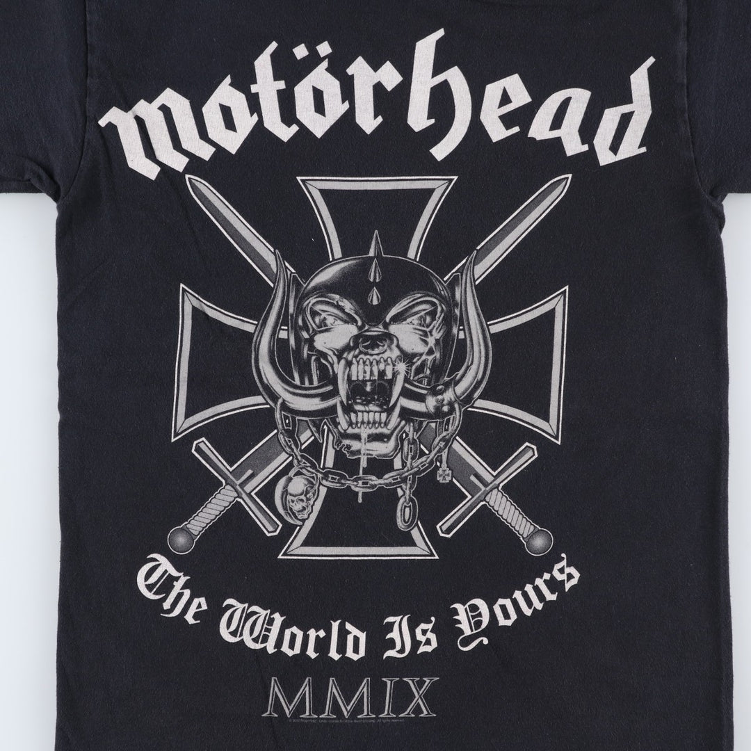 Hanes Heavyweight Motorhead Band T-Shirt (Men's Size S) cotton black type Vintage Second Hand
