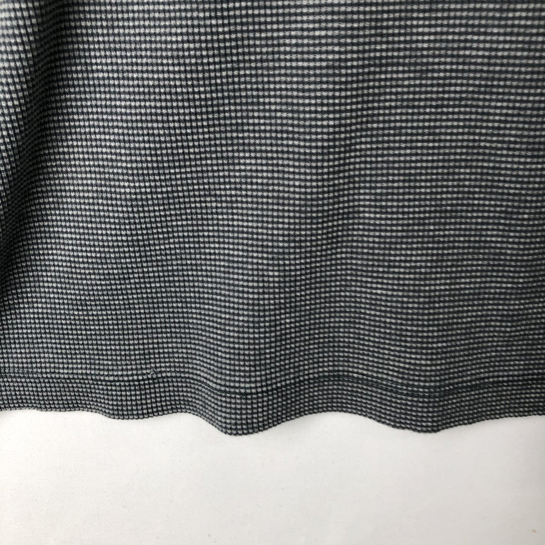 90'S J.Crew Thermal Long-Sleeve T-Shirt, Waffle Knit, Made in Canada, Men's Size M (Equivalent), Vintage cotton gray type Vintage Second Hand