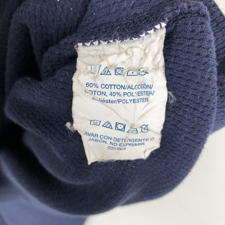 Ralph Lauren POLO RALPH LAUREN Thermal Ron T Waffle Men's L size cotton navy blue type Vintage Second Hand