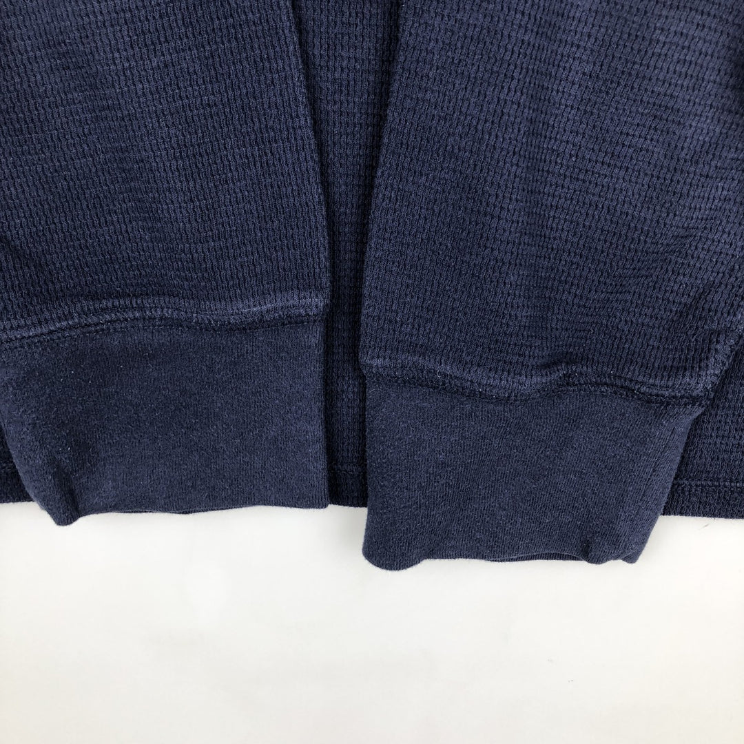 Ralph Lauren POLO RALPH LAUREN Thermal Ron T Waffle Men's L size cotton navy blue type Vintage Second Hand