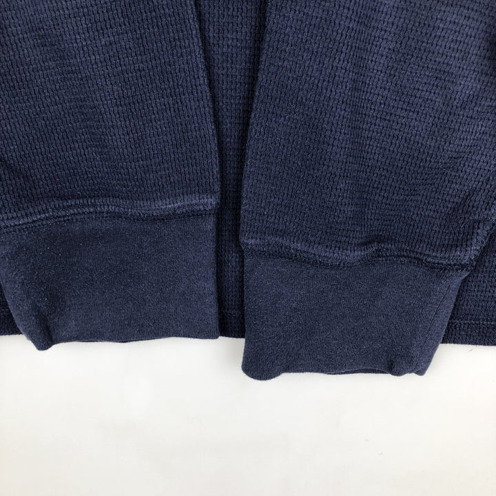 Ralph Lauren POLO RALPH LAUREN Thermal Ron T Waffle Men's L size cotton navy blue type Vintage Second Hand