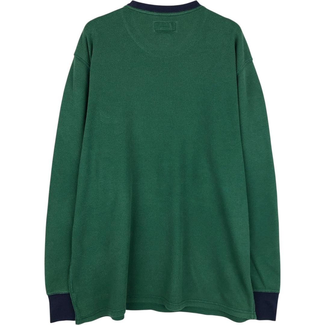 Ralph Lauren POLO RALPH LAUREN SLEEPWEAR Thermal Long T-shirt Waffle Men's XL cotton green type Vintage Second Hand