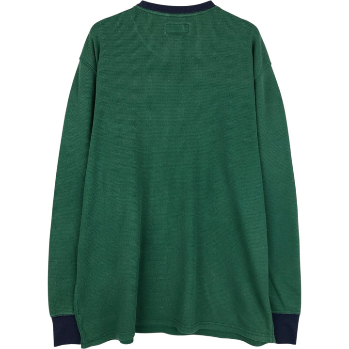 Ralph Lauren POLO RALPH LAUREN SLEEPWEAR Thermal Long T-shirt Waffle Men's XL cotton green type Vintage Second Hand