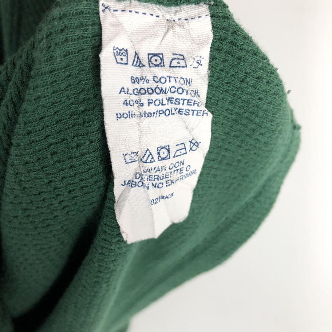 Ralph Lauren POLO RALPH LAUREN SLEEPWEAR Thermal Long T-shirt Waffle Men's XL cotton green type Vintage Second Hand