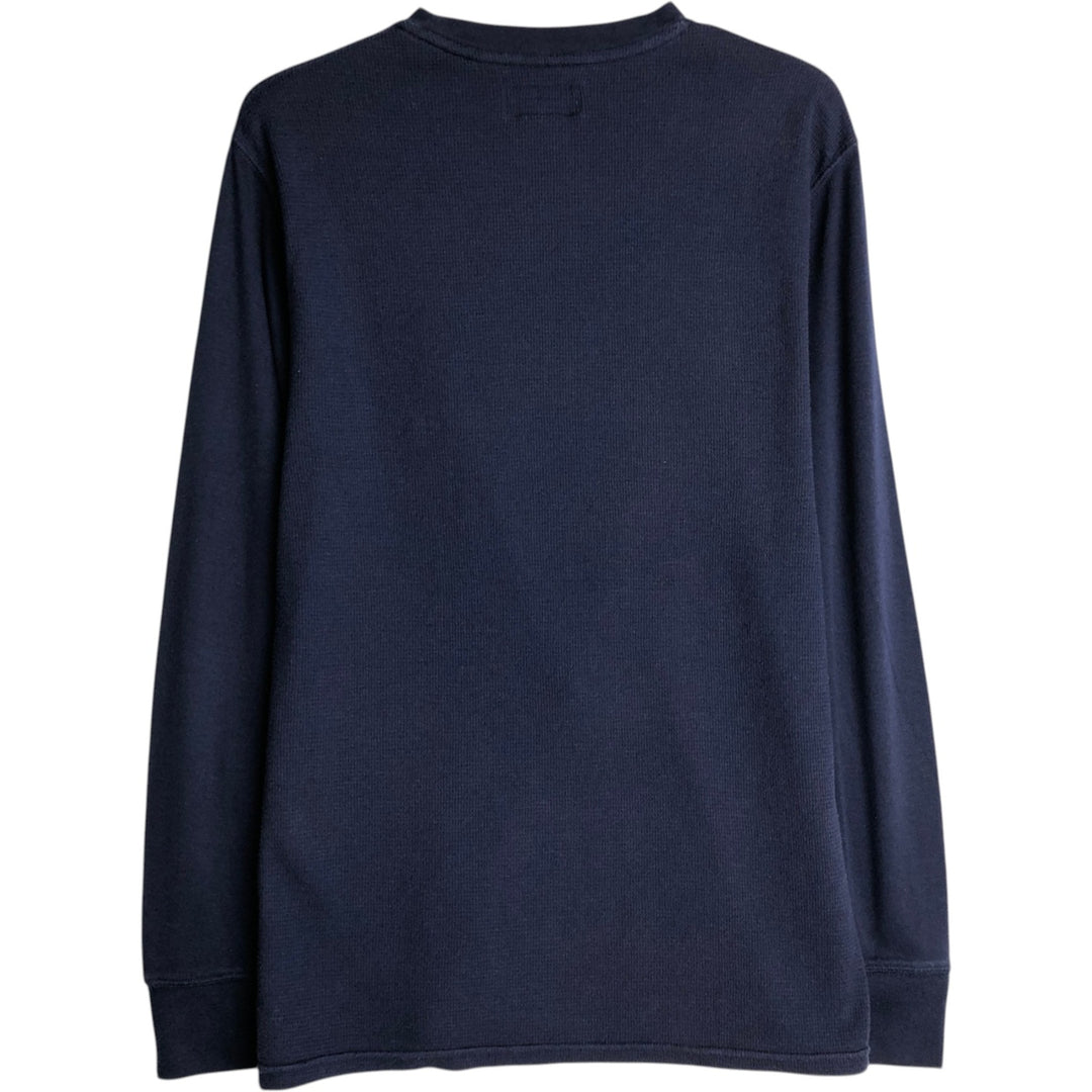 Ralph Lauren POLO RALPH LAUREN Thermal Long T-Shirt, Men's Size M cotton navy blue type Vintage Second Hand