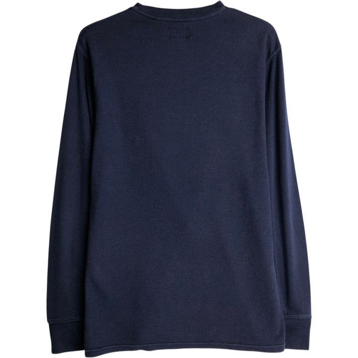 Ralph Lauren POLO RALPH LAUREN Thermal Long T-Shirt, Men's Size M cotton navy blue type Vintage Second Hand