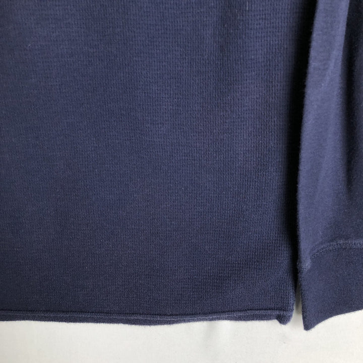 Ralph Lauren POLO RALPH LAUREN Thermal Long T-Shirt, Men's Size M cotton navy blue type Vintage Second Hand
