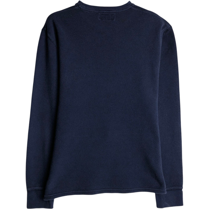 Ralph Lauren POLO RALPH LAUREN Thermal Long T-shirt Waffle Men's M size unclear navy blue type Vintage Second Hand