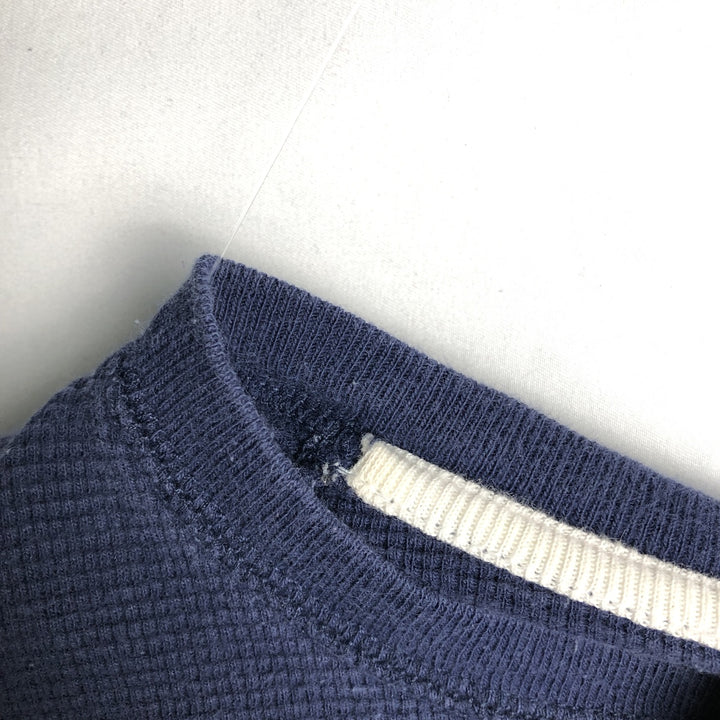 Ralph Lauren POLO RALPH LAUREN Thermal Long T-shirt Waffle Men's M size unclear navy blue type Vintage Second Hand