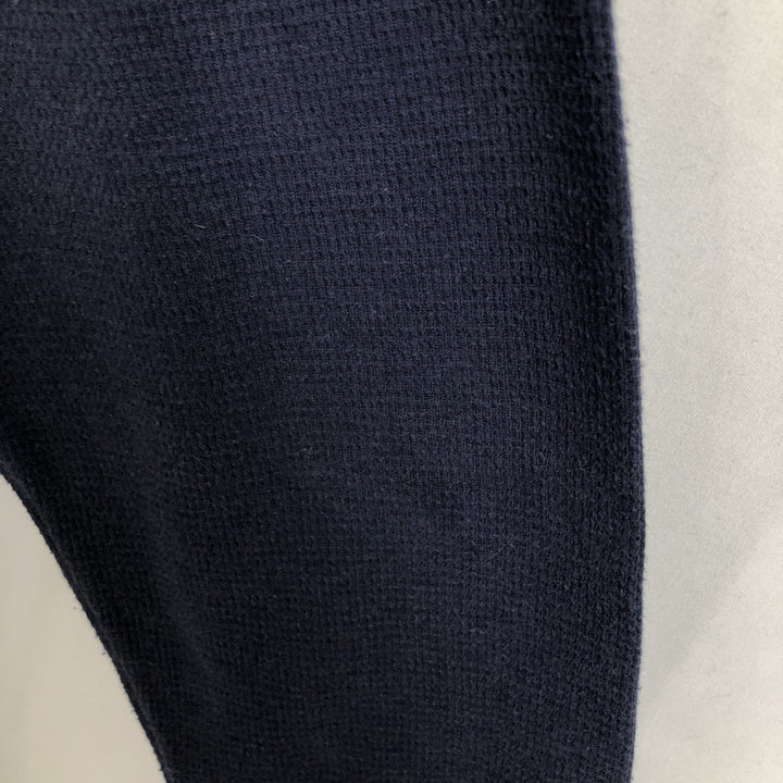 Ralph Lauren POLO RALPH LAUREN Two-tone Thermal Long-Sleeve T-Shirt, Men's Size XL (approx.) cotton Blue type light blue Vintage Second Hand