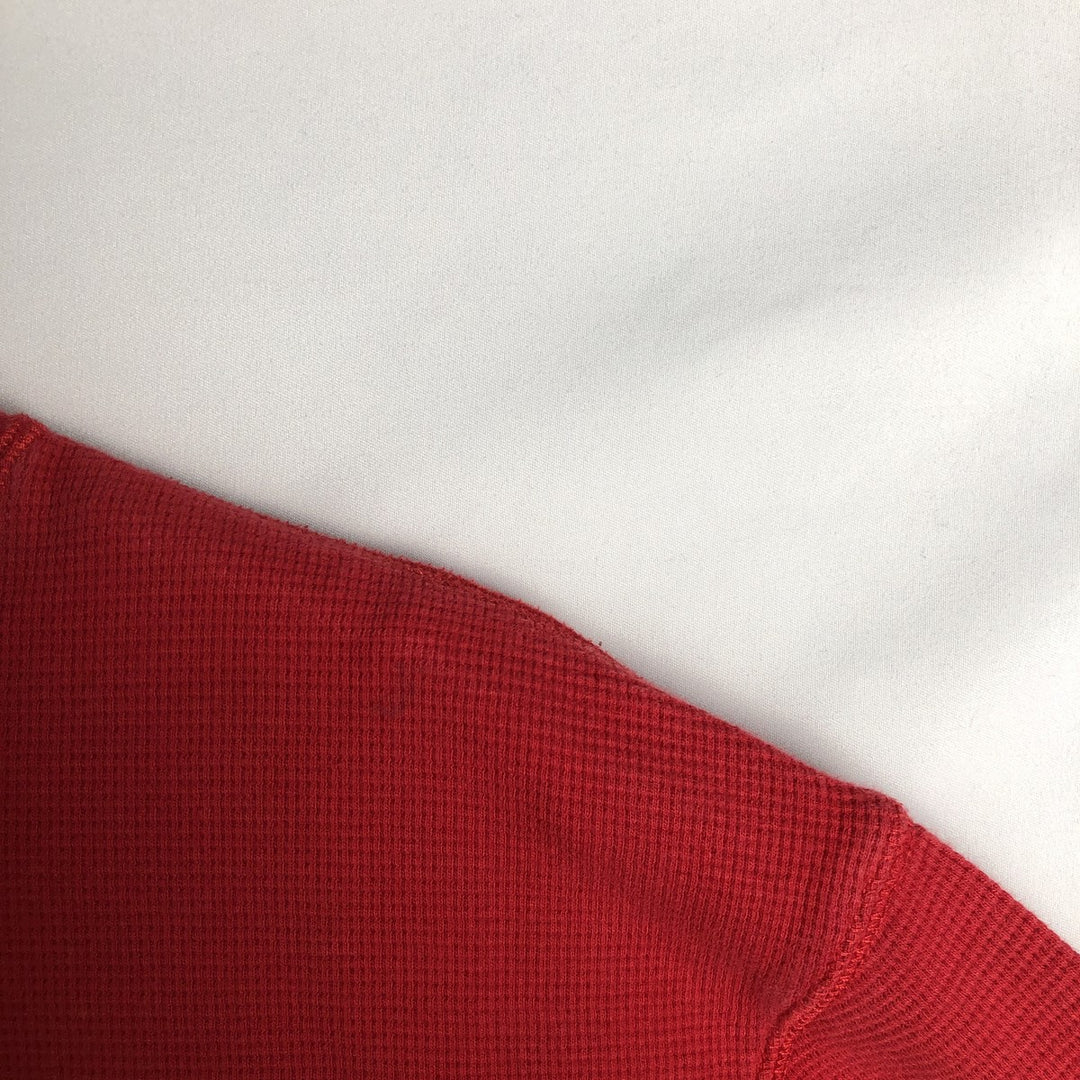 Ralph Lauren POLO RALPH LAUREN SLEEPWEAR Thermal Long T-shirt Waffle Men's L size cotton red type Vintage Second Hand