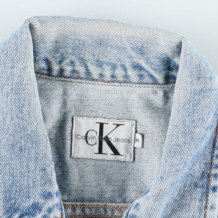90s-00'S Calvin Klein Jeans Denim Jacket, Made in USA, Men's Size M (approx.), Vintage cotton blue type Vintage Second Hand