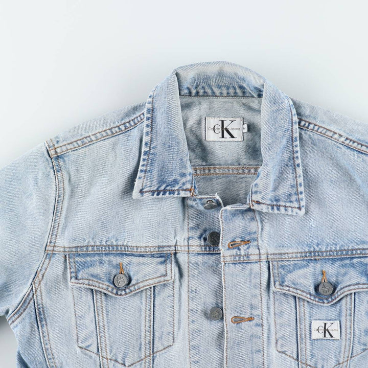 90s-00'S Calvin Klein Jeans Denim Jacket, Made in USA, Men's Size M (approx.), Vintage cotton blue type Vintage Second Hand