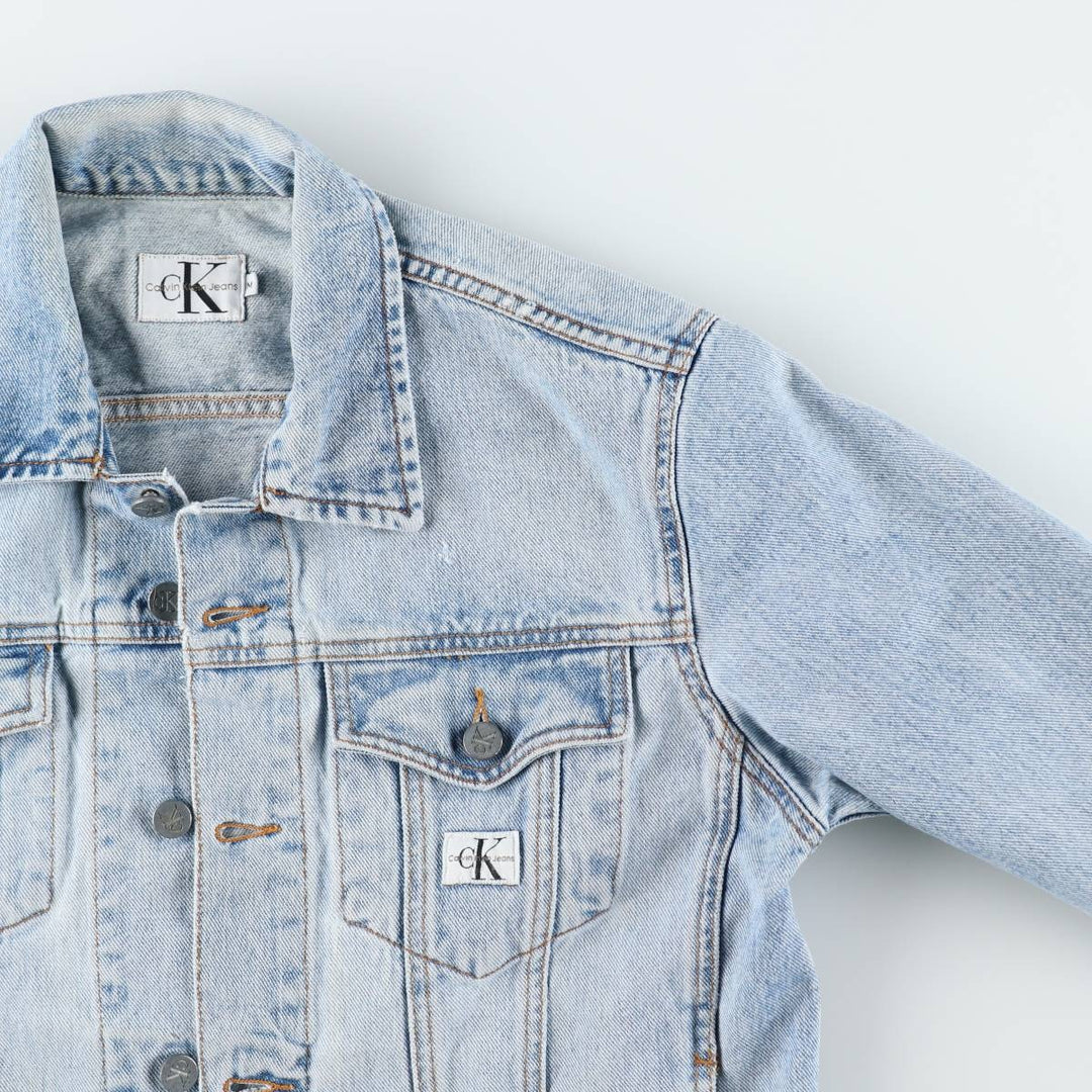 90s-00'S Calvin Klein Jeans Denim Jacket, Made in USA, Men's Size M (approx.), Vintage cotton blue type Vintage Second Hand