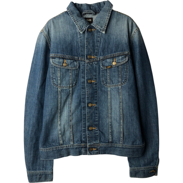 Lee TOPS'EM ALL Denim Jacket (Men's Size L) unclear blue type Vintage Second Hand