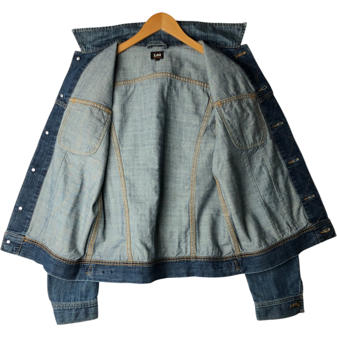 Lee TOPS'EM ALL Denim Jacket (Men's Size L) unclear blue type Vintage Second Hand