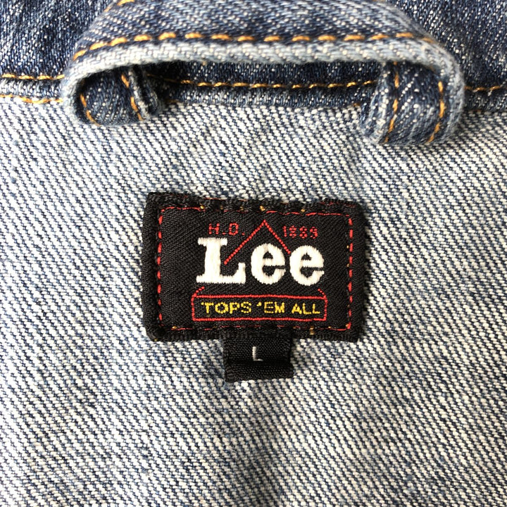 Lee TOPS'EM ALL Denim Jacket (Men's Size L) unclear blue type Vintage Second Hand