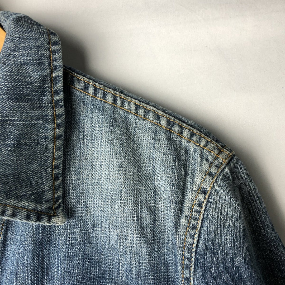 Lee TOPS'EM ALL Denim Jacket (Men's Size L) unclear blue type Vintage Second Hand
