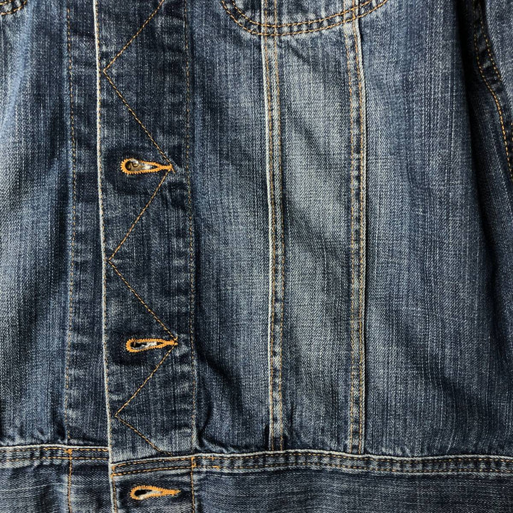 Lee TOPS'EM ALL Denim Jacket (Men's Size L) unclear blue type Vintage Second Hand