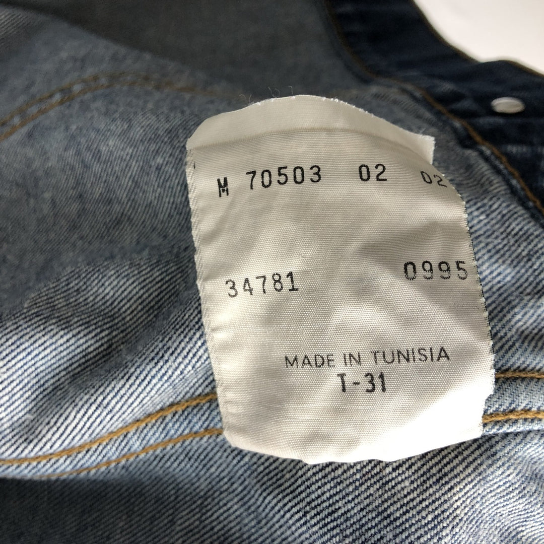 1990'S Levi's 70503-0202 Denim Jacket (Men's Size M equivalent) Vintage cotton blue type Vintage Second Hand