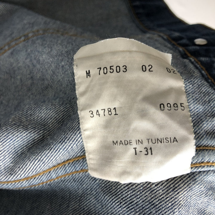 1990'S Levi's 70503-0202 Denim Jacket (Men's Size M equivalent) Vintage cotton blue type Vintage Second Hand