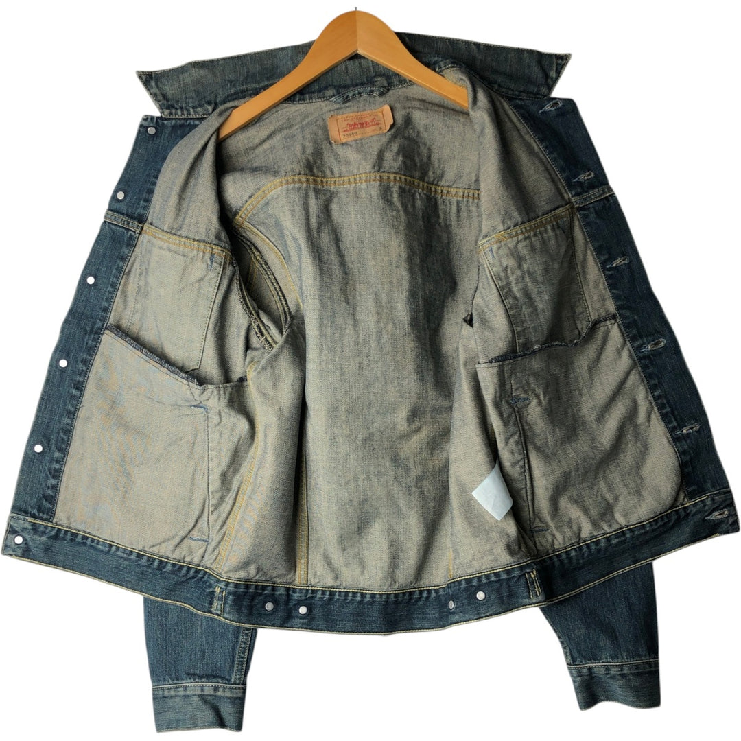 2000'S Levi's 70550-0439 Euro Model Denim Jacket (Men's Size S) cotton blue type Vintage Second Hand