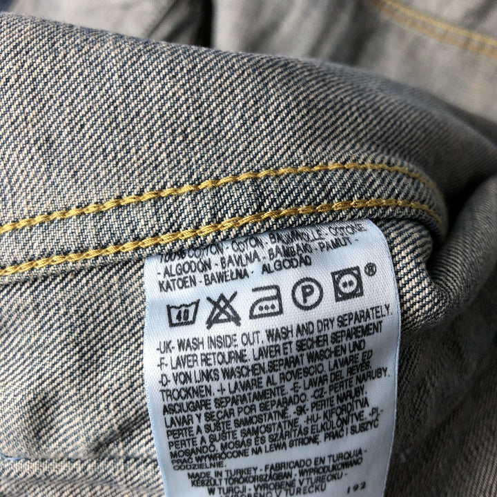 2000'S Levi's 70550-0439 Euro Model Denim Jacket (Men's Size S) cotton blue type Vintage Second Hand
