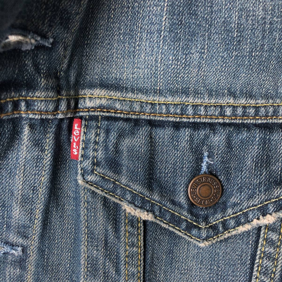 2000'S Levi's 70550-0439 Euro Model Denim Jacket (Men's Size S) cotton blue type Vintage Second Hand