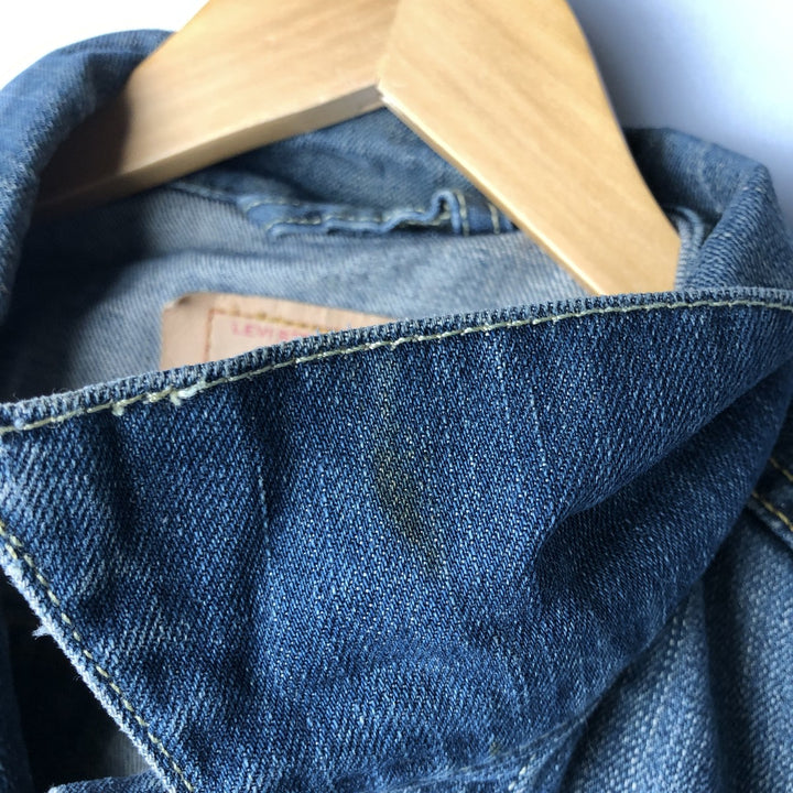 2000'S Levi's 70550-0439 Euro Model Denim Jacket (Men's Size S) cotton blue type Vintage Second Hand