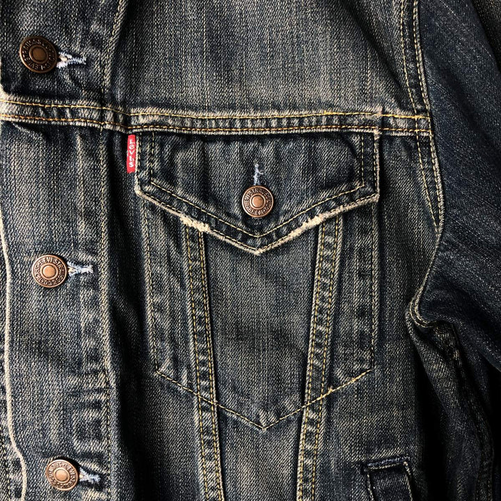 2000'S Levi's 70550-0439 Euro Model Denim Jacket (Men's Size S) cotton blue type Vintage Second Hand