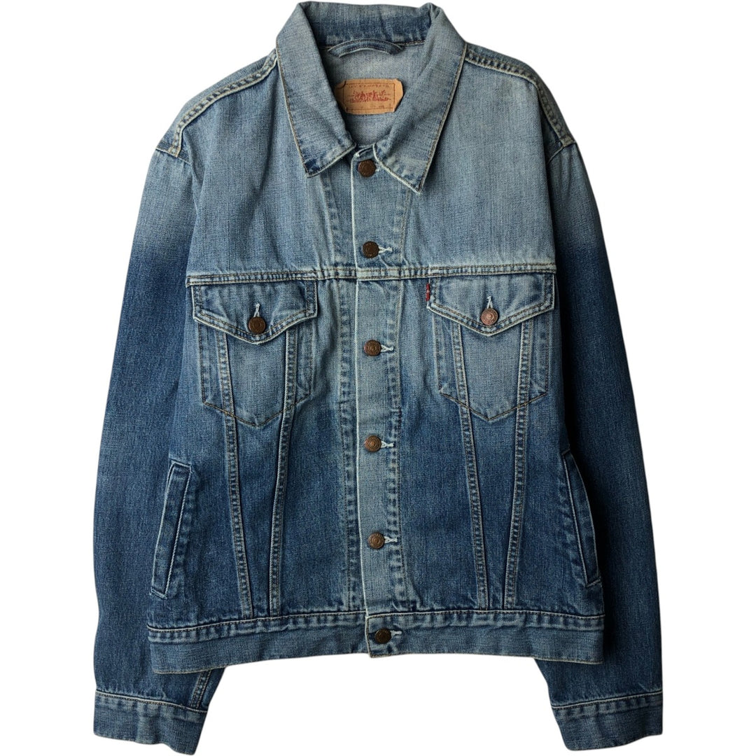 2000'S Levi's 70550-0487 Denim Jacket (Men's XL equivalent) cotton Blue type light blue Vintage Second Hand